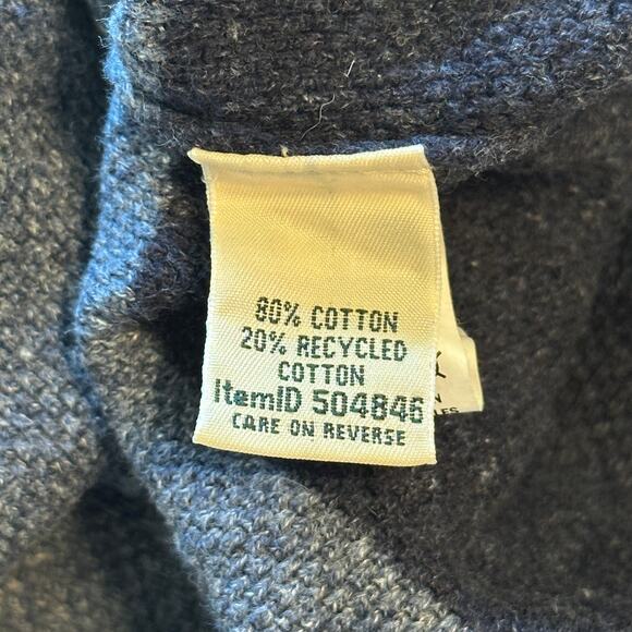 L.L. Bean Colorblock Thermal Top Womens Large Raglan Recycled Cotton Waffle Knit - Picture 5 of 7